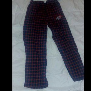 SET OF 2 RED OAK SPORTSWEAR GIRLS PAJAMAS PJS PLAID 7 / 8 NWT MINERS UTEP